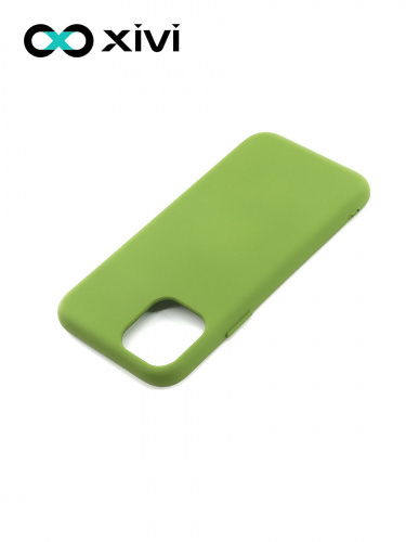 Накладка задняя Xivi для APPLE iPhone 11 Pro, Silicon Case, силикон, матовая, №57, цвет зелёный 4