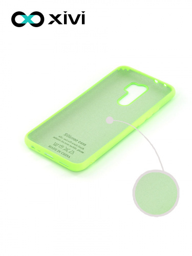Накладка задняя Xivi для XIAOMI Redmi 9, Silicon Case, силикон, матовая, №61, цвет салатовый 2