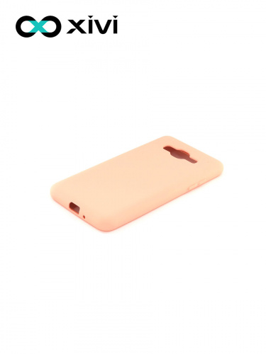 Накладка задняя Xivi для SAMSUNG Galaxy J2 PRIME G530, Silicon Case, силикон, матовая, №39, цвет бежевый 3