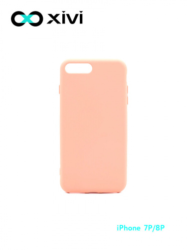 Накладка задняя Xivi для APPLE iPhone 7 8 Plus, Silicon Case, силикон, матовая, №39, цвет бежевый 10