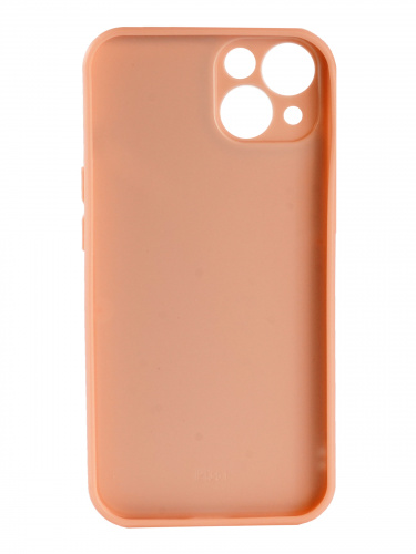 Накладка задняя для iPhone 13, имитация стекла, глянец, защита камеры, розовый