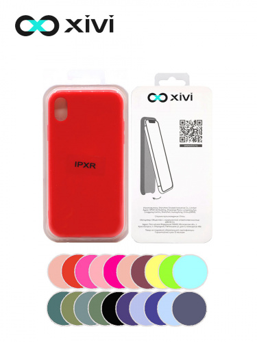 Накладка задняя Xivi для APPLE iPhone XR, Silicon Case, силикон, матовая, №4, цвет морковный 5