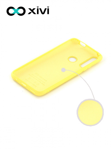 Накладка задняя Xivi для HUAWEI Y9 PRIME P SMART Z, Silicon Case, силикон, матовая, №41, цвет жёлтый 2