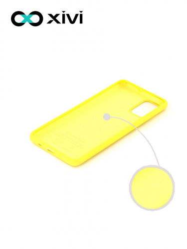 Накладка задняя Xivi для SAMSUNG Galaxy A71 5G, Silicon Case, силикон, матовая, №41, цвет жёлтый 2