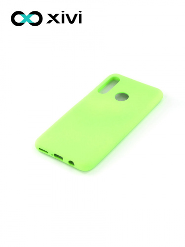 Накладка задняя Xivi для HUAWEI P30 Lite Nova 4E, Silicon Case, силикон, матовая, №61, цвет салатовый 3