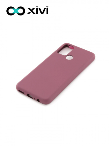 Накладка задняя Xivi для HUAWEI Honor 9A, Silicon Case, силикон, матовая, №73, цвет винный 3