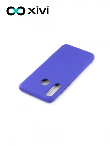 Накладка задняя Xivi для HUAWEI P30 Lite Nova 4E, Silicon Case, силикон, матовая, №47, цвет синий 4