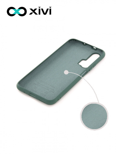 Накладка задняя Xivi для HUAWEI HONOR 20 PRO, Silicon Case, силикон, матовая, №46, цвет изумрудный 2