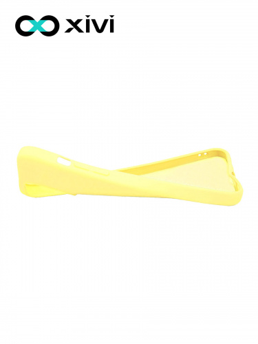 Накладка задняя Xivi для APPLE iPhone 12 6.1 6.1 Pro, Silicon Case, силикон, матовая, №41, цвет жёлтый 6