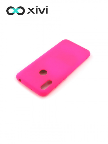 Накладка задняя Xivi для HUAWEI Y6 PRIME 2019 Y6S, Silicon Case, силикон, матовая, №64, цвет фуксия 4