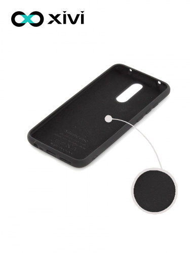 Накладка задняя Xivi для XIAOMI Redmi 8, Silicon Case, силикон, матовая, №1, цвет чёрный 2