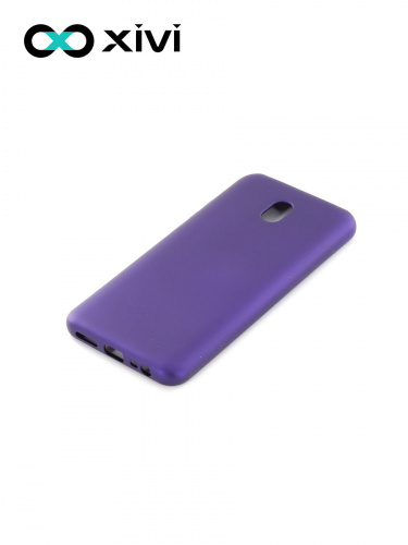 Накладка задняя Xivi для XIAOMI REDMI 8A, Silicon Case, силикон, матовая, №17, цвет фиолетовый 3