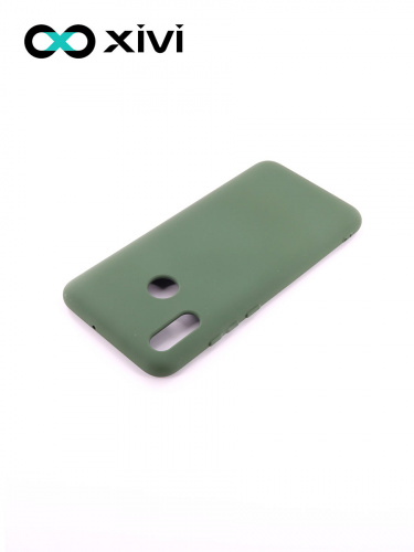 Накладка задняя Xivi для HUAWEI P Smart (2019), Silicon Case, силикон, матовая, №59, цвет темно-зеленый 4