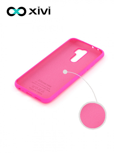 Накладка задняя Xivi для XIAOMI Redmi 9, Silicon Case, силикон, матовая, №64, цвет фуксия 2