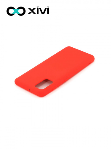 Накладка задняя Xivi для SAMSUNG Galaxy A41, Silicon Case, силикон, матовая, №4, цвет морковный 4