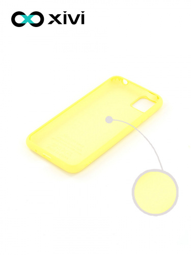 Накладка задняя Xivi для HUAWEI Y5P 2020 HONOR9S, Silicon Case, силикон, матовая, №41, цвет жёлтый 2