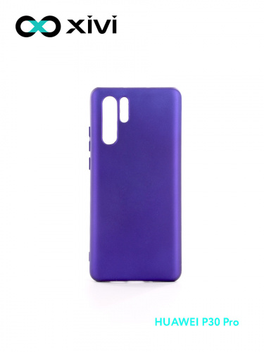 Накладка задняя Xivi для HUAWEI P30 Pro, Silicon Case, силикон, матовая, №17, цвет фиолетовый 1