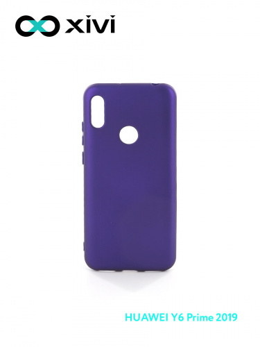 Накладка задняя Xivi для HUAWEI Y6 PRIME 2019 Y6S, Silicon Case, силикон, матовая, №17, цвет фиолетовый 1