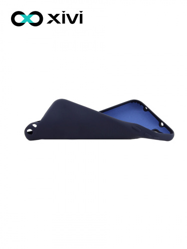 Накладка задняя Xivi для XIAOMI Redmi Note 8T, Silicon Case, силикон, матовая, №2, цвет индиго, тёмный 6