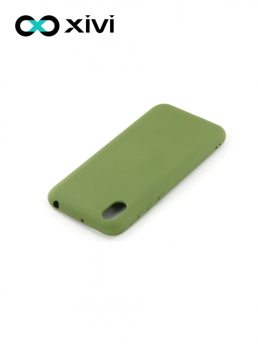 Накладка задняя Xivi для HUAWEI Y5 (2019) 8S, Silicon Case, силикон, матовая, №57, цвет зелёный 4