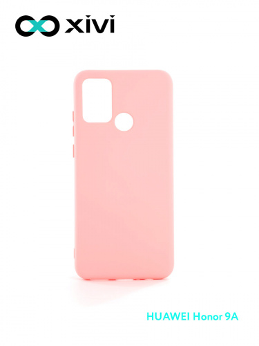 Накладка задняя Xivi для HUAWEI Honor 9A, Silicon Case, силикон, матовая, №19, цвет розовый 1