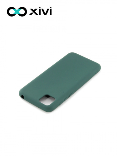 Накладка задняя Xivi для HUAWEI Y5P 2020 HONOR9S, Silicon Case, силикон, матовая, №46, цвет изумрудный 4