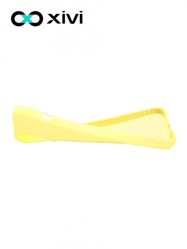 Накладка задняя Xivi для APPLE iPhone 12 6.7, Silicon Case, силикон, матовая, №41, цвет жёлтый 6
