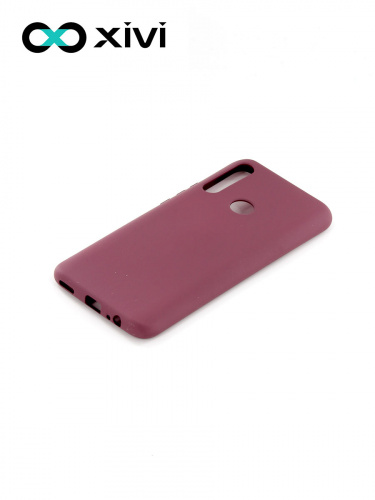 Накладка задняя Xivi для HUAWEI Y9 PRIME P SMART Z, Silicon Case, силикон, матовая, №73, цвет винный 3