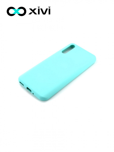 Накладка задняя Xivi для HUAWEI Y8P 2020 P SMART S, Silicon Case, силикон, матовая, №8, цвет голубой 3