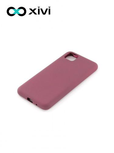 Накладка задняя Xivi для HUAWEI Y5P 2020 HONOR9S, Silicon Case, силикон, матовая, №73, цвет винный 3
