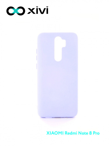 Накладка задняя Xivi для XIAOMI REDMI NOTE 8 PRO, Silicon Case, силикон, матовая, №11, цвет лавандовый верный 1