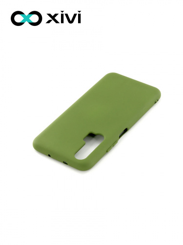 Накладка задняя Xivi для HUAWEI HONOR 20 PRO, Silicon Case, силикон, матовая, №57, цвет зелёный 4