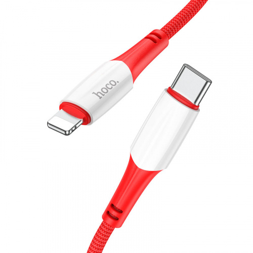 hoco-x70-ferry-pd-charging-data-cable-type-c-to-lightning-red