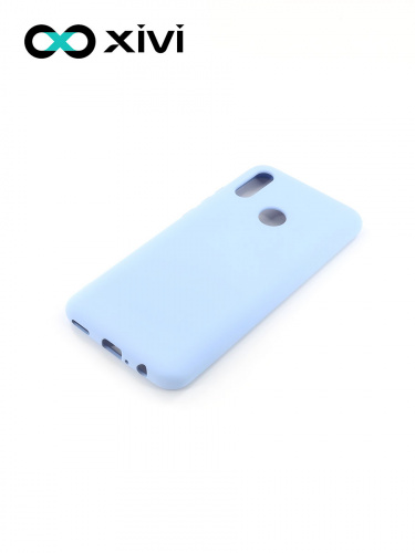 Накладка задняя Xivi для HUAWEI P Smart (2019), Silicon Case, силикон, матовая, №42, цвет сиреневый 3
