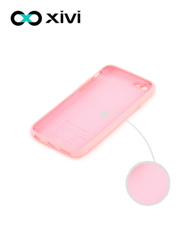 Накладка задняя Xivi для APPLE iPhone 6 6S (4.7), Silicon Case, силикон, матовая, №19, цвет розовый 2