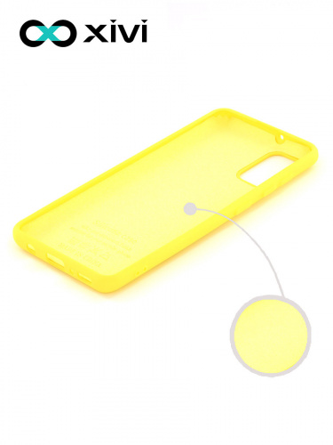 Накладка задняя Xivi для SAMSUNG Galaxy A41, Silicon Case, силикон, матовая, №41, цвет жёлтый 2