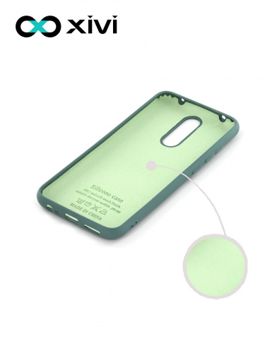 Накладка задняя Xivi для XIAOMI Redmi 8, Silicon Case, силикон, матовая, №56, цвет зелёный 2
