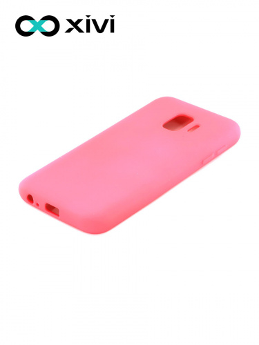 Накладка задняя Xivi для SAMSUNG Galaxy J2 CORE J260, Silicon Case, силикон, матовая, №64, цвет фуксия 3