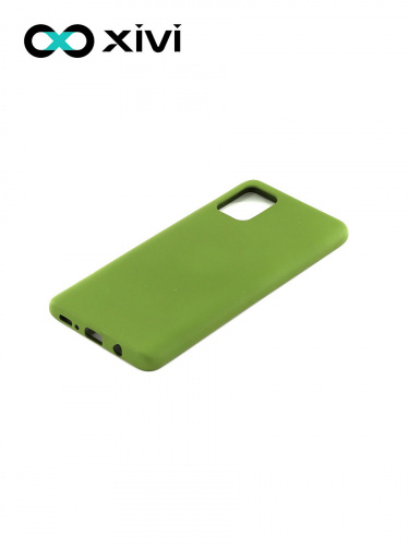 Накладка задняя Xivi для SAMSUNG Galaxy A31, Silicon Case, силикон, матовая, №57, цвет зелёный 3