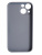 Накладка задняя для iPhone 13 Mini, силикон, защита камеры, имитация кожи, чернично-серый