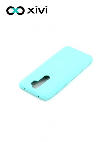 Накладка задняя Xivi для XIAOMI REDMI NOTE 8 PRO, Silicon Case, силикон, матовая, №8, цвет голубой 4