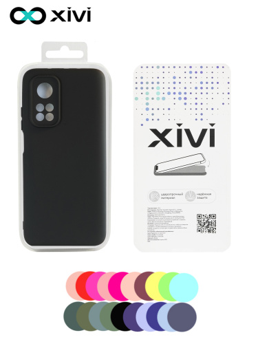 Накладка задняя Xivi для XIAOMI MI 10T Pro, Silicon Case, силикон, матовая, №1, цвет чёрный (4)