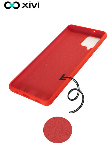 Накладка задняя Xivi для SAMSUNG  Galaxy A42, Silicon Case, силикон, матовая, №4, цвет морковный (1)