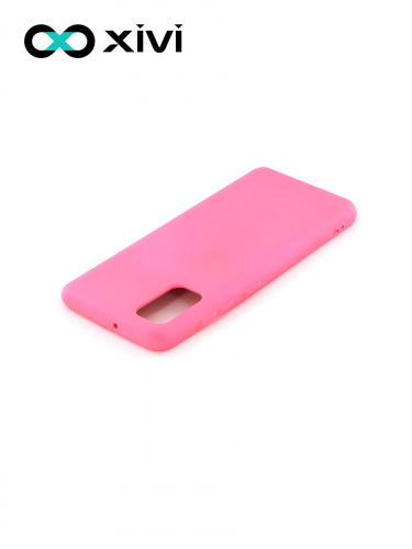 Накладка задняя Xivi для SAMSUNG Galaxy A41, Silicon Case, силикон, матовая, №33, цвет розовый 4