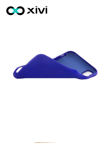 Накладка задняя Xivi для APPLE iPhone XR, Silicon Case, силикон, матовая, №47, цвет синий 6