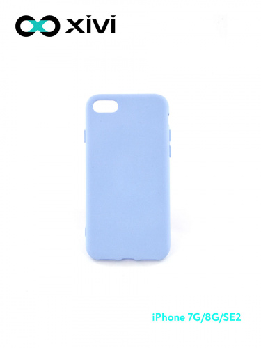Накладка задняя Xivi для APPLE iPhone 7 8 SE2, Silicon Case, силикон, матовая, №42, цвет сиреневый 10