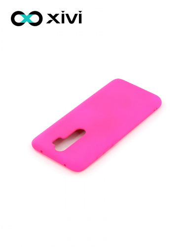 Накладка задняя Xivi для XIAOMI REDMI NOTE 8 PRO, Silicon Case, силикон, матовая, №64, цвет фуксия 4