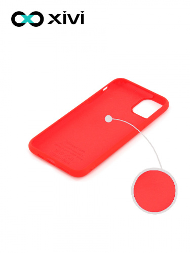 Накладка задняя Xivi для APPLE iPhone 11 Pro Max, Silicon Case, силикон, матовая, №4, цвет морковный 2