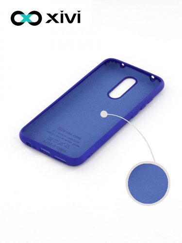 Накладка задняя Xivi для XIAOMI Redmi 8, Silicon Case, силикон, матовая, №47, цвет синий 2