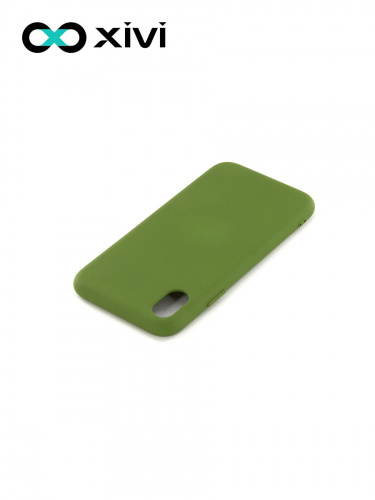 Накладка задняя Xivi для APPLE iPhone XR, Silicon Case, силикон, матовая, №57, цвет зелёный 4